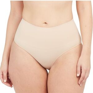 Spanx everyday shaping panties, briefs,XL, soft nude: shape wear